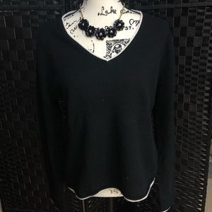 Evelyn Grace Black Cashmere Sweater Sz XL